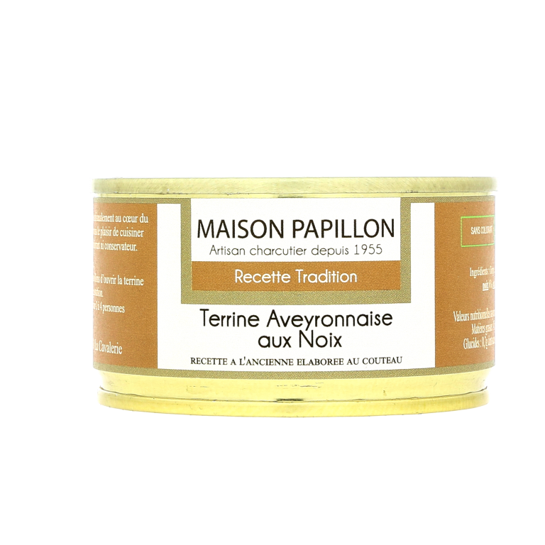 Terrine Aveyronnaise aux Noix Maison PAPILLON