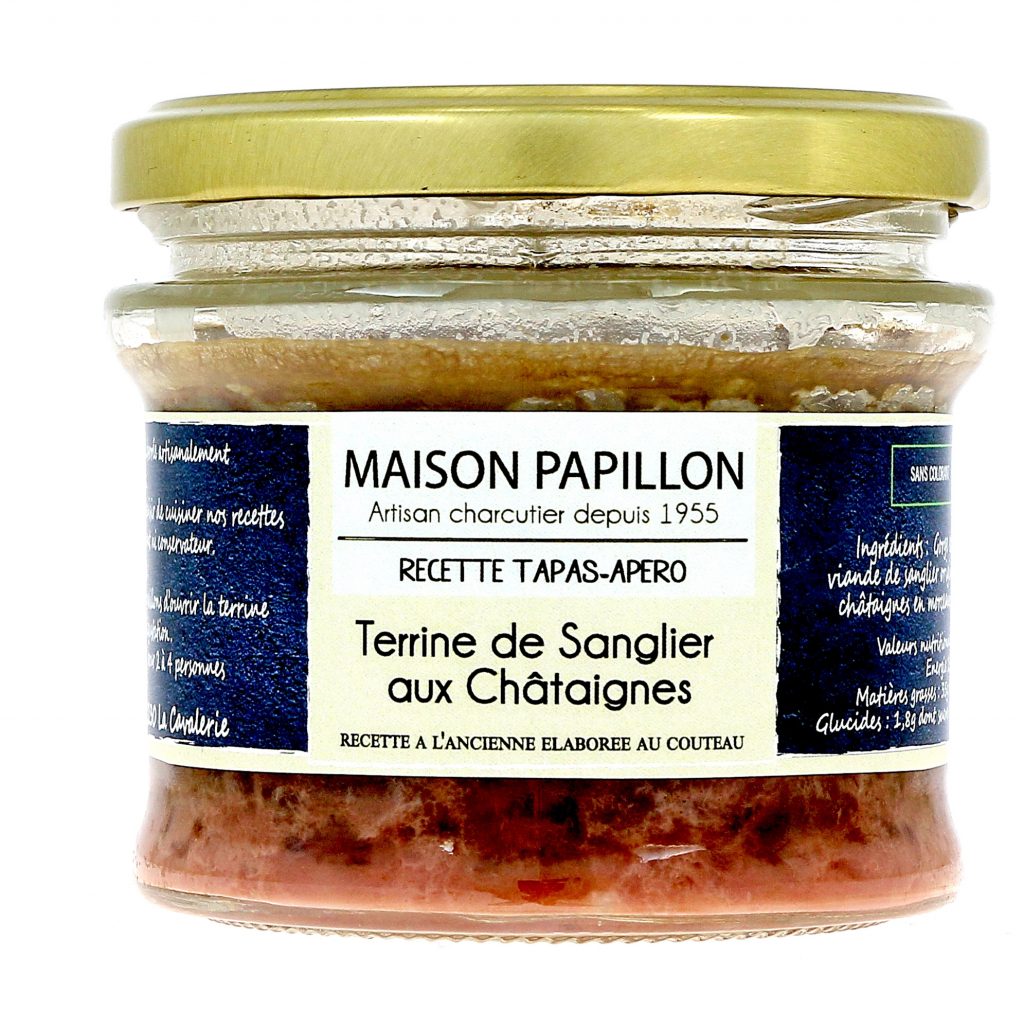 Terrine de Sanglier aux Châtaignes Maison PAPILLON