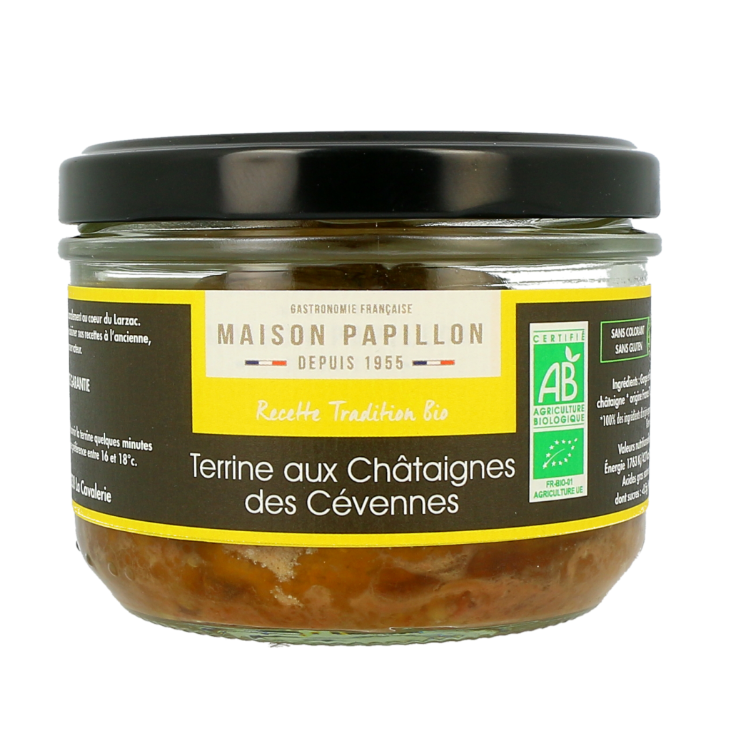 Terrine bio aux Châtaignes Maison PAPILLON