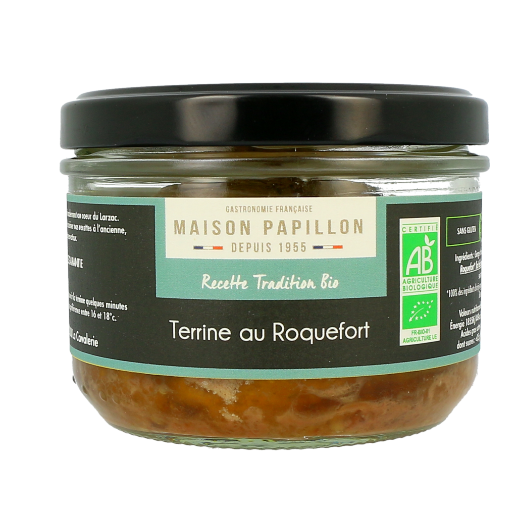 Terrine bio au Roquefort Maison PAPILLON